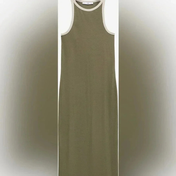 Mango Tini Dress in Green with White Trim NWT - Picture 4 of 9